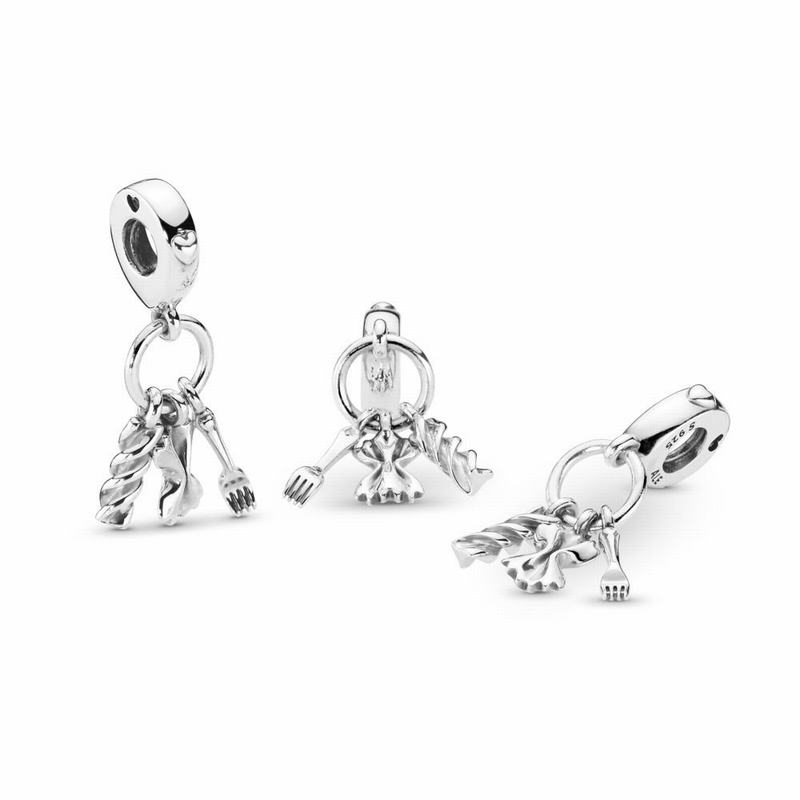 Pandora Love Pasta Dangle Charm - Sterling Silver - Canada | EF1631LQ